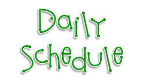 daily schedule